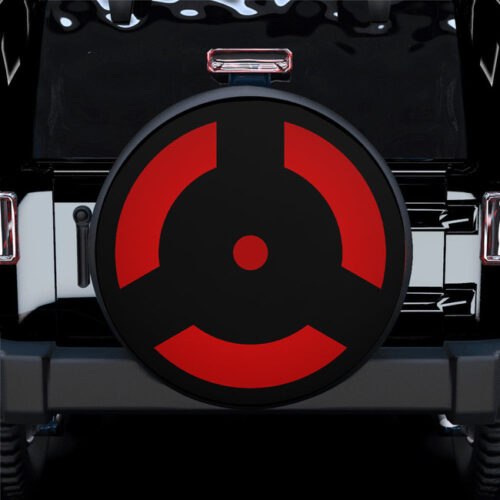 Izuna Mangekyou Madara Naruto Anime Car Spare Tire Gift For Campers - Jeep Tire Covers - Lynsiley
