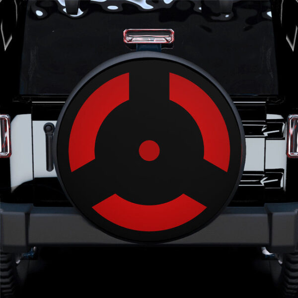 Izuna Mangekyou Madara Naruto Anime Car Spare Tire Gift For Campers - Jeep Tire Covers - Lynsiley