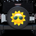 Funny Sun Spare Tire Cover Gift For Campers - Jeep Tire Covers - Lynsiley