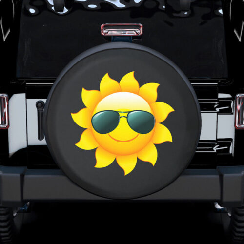 Funny Sun Spare Tire Cover Gift For Campers - Jeep Tire Covers - Lynsiley
