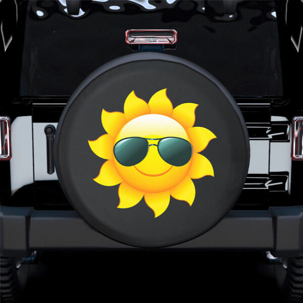 Funny Sun Spare Tire Cover Gift For Campers - Jeep Tire Covers - Lynsiley