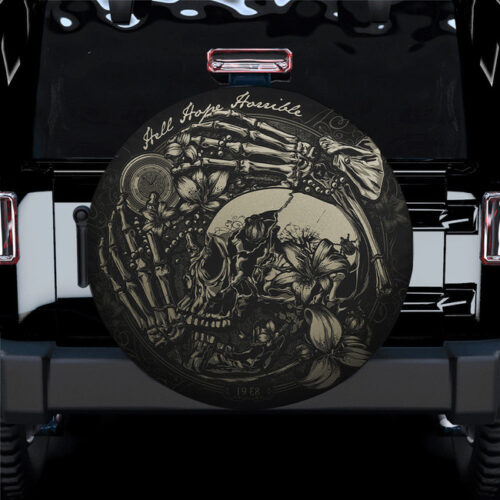 Hell Hope Skull Spare Tire Cover Gift For Campers - Jeep Tire Covers - Lynsiley