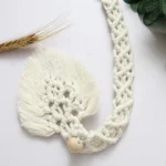 1pc Bohemian Leaf Tassel Curtain Tieback - Polyester Home Decor Accent