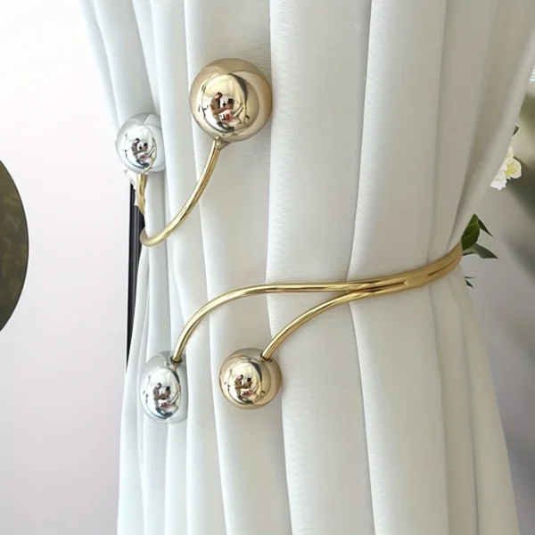 1pc Glam Style Curtain Tieback Modern Orb - Window Decor Curtain Accessory