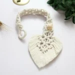 1pc Bohemian Leaf Tassel Curtain Tieback - Polyester Home Decor Accent