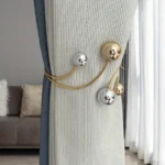 1pc Glam Style Curtain Tieback Modern Orb - Window Decor Curtain Accessory