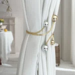 1pc Glam Style Curtain Tieback Modern Orb - Window Decor Curtain Accessory