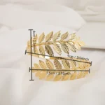 1pc Glam Style Curtain Tieback Golden Maple Leaves - Window Decor Curtain Accessory