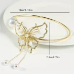 1pc Glam Style Curtain Tieback Golden Butterfly - Window Decor Curtain Accessory