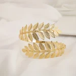 1pc Glam Style Curtain Tieback Golden Maple Leaves - Window Decor Curtain Accessory